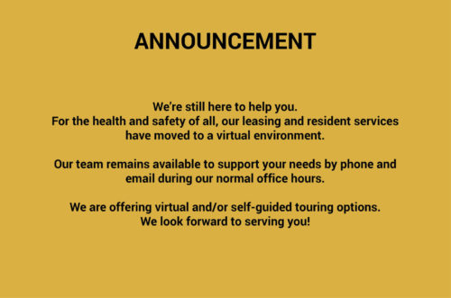 Capewell Lofts-Announcement message